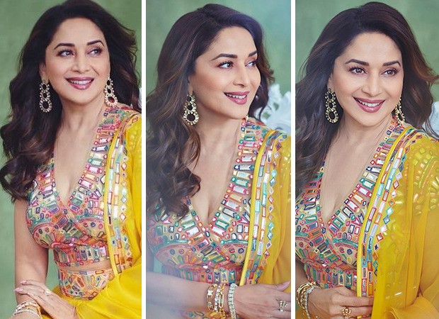 madhuri dixit yellow dress dance deewane