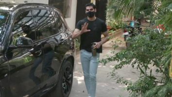 Ahan Shetty, Mana Shetty & Athiya Shetty spotted at John Abraham’s office in Bandra