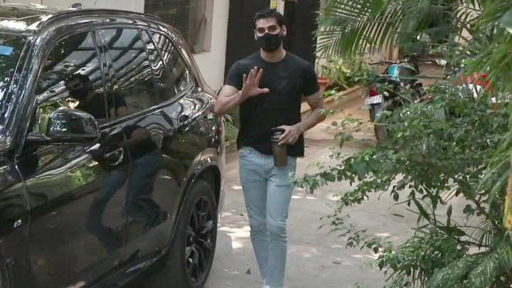 Ahan Shetty, Mana Shetty & Athiya Shetty spotted at John Abraham’s office in Bandra