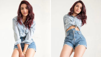 Bigg Boss 14’s Jasmin Bhasin sets the summer vibe in blue shirt and denim shorts