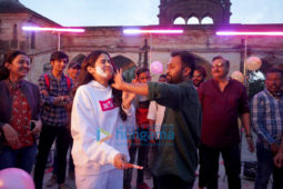 On the sets of the movie Good Luck Jerry