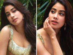 Janhvi Kapoor looks alluring in sexy sequinned blouse and ivory chiffon saree during Roohi promotions