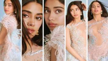 Janhvi Kapoor makes a statement in dreamy sheer and feather dress