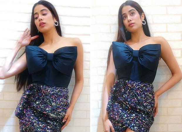 Janhvi Kapoor's sequin embellished skirt and bow top will make you stand out at every party Janhvi Kapoor's sequin embellished skirt and bow top will make you stand out at every party