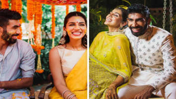 Jasprit Bumrah and Sanjana Ganesan keep it vibrant and regal in Anita Dongre and Antar Agni for mehendi and haldi ceremonies
