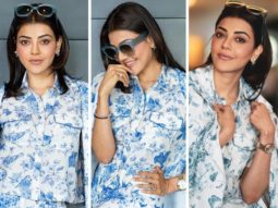 Kajal Aggarwal aces monotone trend with print-on-print powersuit worth Rs. 24,800 for Mosagallu promotions