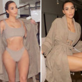 Kim Kardashian flaunts her toned figure in SKIMS bralette and thong :  Bollywood News - Bollywood Hungama