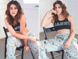 Kriti Sanon aces off-duty style in sports bra and printed joggers