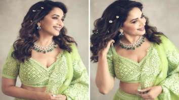 Madhuri Dixit’s embellished green lehenga is perfect for mehendi ceremony this wedding season