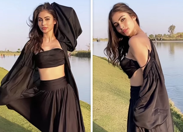 Mouni Roy looks sultry in all black outfit, watch video
