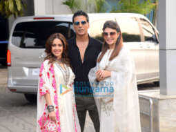 Photos: Akshay Kumar, Jacqueline Fernandez and Nushrratt Bharuccha snapped at the Kalina airport