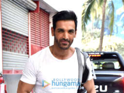 Photos: John Abraham and Emraan Hashmi snapped promoting the film Mumbai Saga
