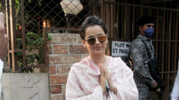 Photos: Kangana Ranaut spotted at dubbing studio in Bandra