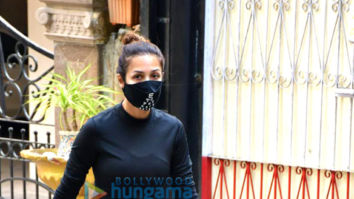 Photos: Malaika Arora spotted with her pet for morning walk