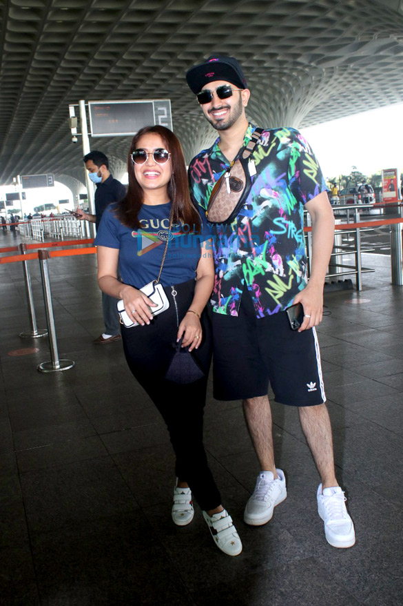 photos nora fatehi neha kakkar rohanpreet singh and nikki tamboli snapped at the airport 2