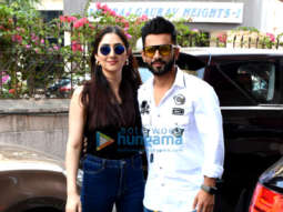 Photos: Rahul Vaidya with girlfriend Disha Parmar at Frames Production house