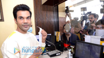 Photos: Rajkummar Rao snapped selling tickets to his film Roohi