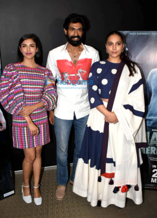 Photos: Rana Daggubati, Shriya Pilgaonkar and Zoya Hussain snapped at Haathi Mere Saathi promotions in Mumbai