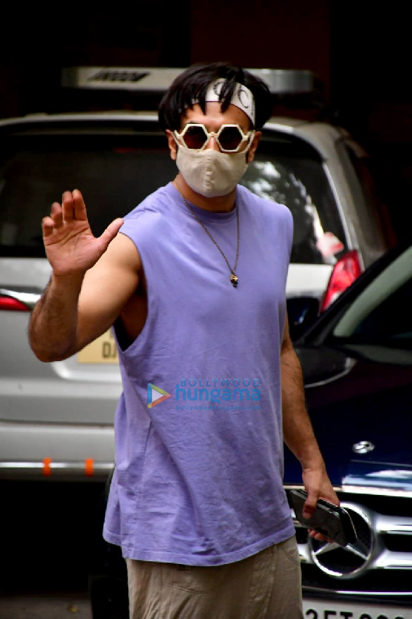 photos ranveer singh spotted at a dubbing studio 1