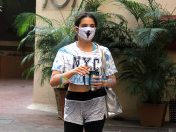 Photos: Sara Ali Khan snapped at the gym in Santacruz