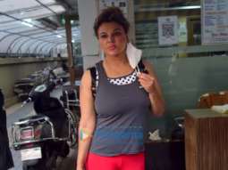 Phots: Rakhi Sawant snapped outside Criti Care Hospital