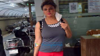 Phots: Rakhi Sawant snapped outside Criti Care Hospital