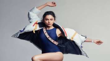 Rakul Preet Singh flaunts her fit figure in blue bodysuit and puffer jacket on the cover of Elle India