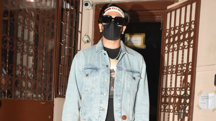 Ranveer Singh spotted at a dubbing studio in Bandra
