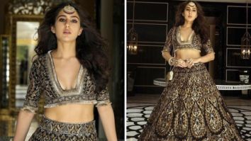 Sara Ali Khan is enigmatic and elusive in black and gold embellished lehenga from Manish Malhotra’s mystique Nooraniyat collection