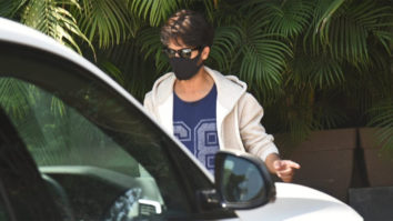 Shahid Kapoor takes a test drive of a new car at Juhu