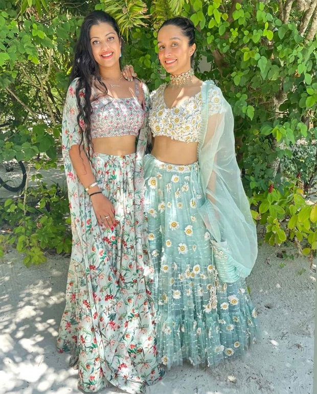 Shraddha Kapoor raises the oomph factor in blue custom-made embroidered lehenga for cousin Priyanka Sharma's haldi festivities