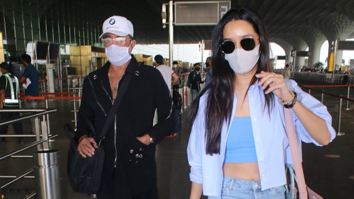 Spotted – Shraddha Kapoor, Shakti Kapoor, Kriti Kharbanda and Digangana Suryavanshi at Airport
