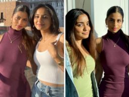 Suhana Khan’s mauve halter neck midi dress is perfect for summer outings