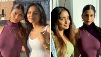 Suhana Khan’s mauve halter neck midi dress is perfect for summer outings