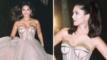 Sunny Leone makes a statement in strapless flowly gown in Kerala