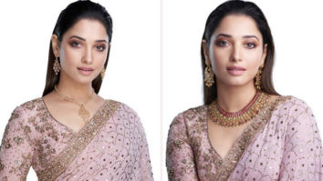 Tamannaah Bhatia is sheer elegance in pink chiffon saree worth Rs. 1.3 lakhs