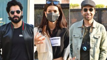 Varun Dhawan, Kriti Sanon, Abhishek Banerjee flying from Mumbai for shooting of movie Bhediya
