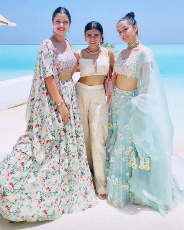 INSIDE PICTURES: Shraddha Kapoor strikes a pose with family and rumoured boyfriend Rohan Shreshta at cousin Priyanka Sharma's haldi ceremony 