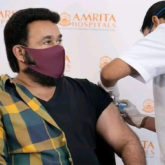 Mohanlal takes the first dose of COVID-19 vaccination