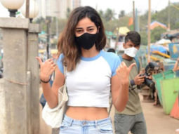 Ananya Panday rocks the casual avatar as she heads for a shoot