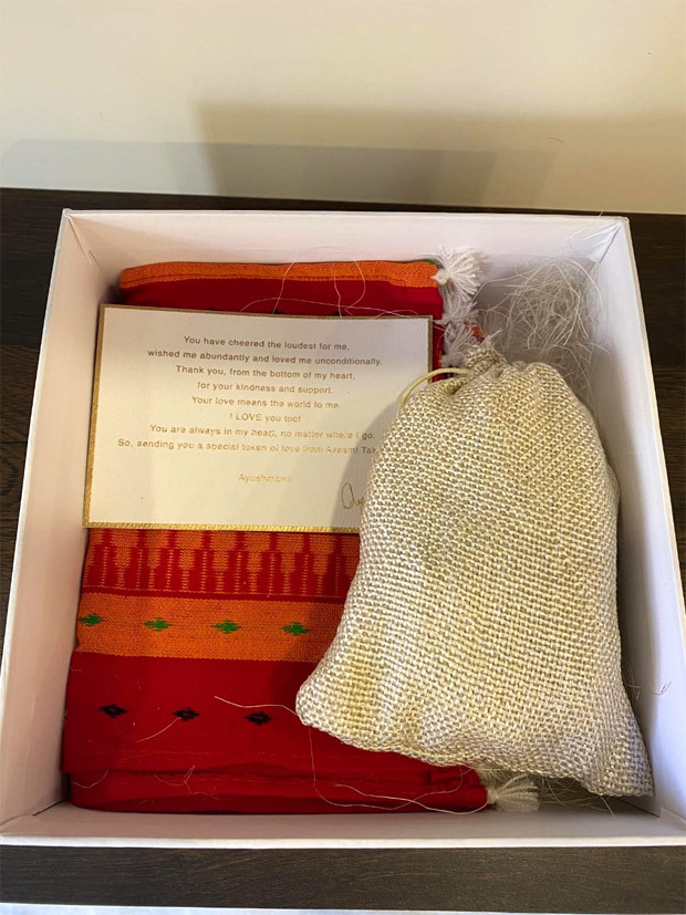 Ayushmann Khurrana sends his fans a token of love from North East after wrapping up Anek Ayushmann Khurrana sends his fans a token of love from North East after wrapping up Anek