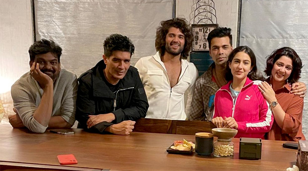 Sara Ali Khan hangs out with Liger star Vijay Deverakonda and Karan Johar Sara Ali Khan hangs out with Liger star Vijay Deverakonda and Karan Johar