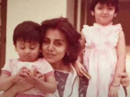 Ranbir Kapoor is focussed on a ladoo in this throwback Holi picture with mother Neetu Kapoor and sister Riddhima