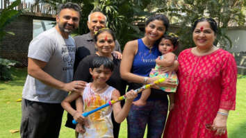 Shilpa Shetty shares family pictures from Holi celebration as baby Samisha steals the show 