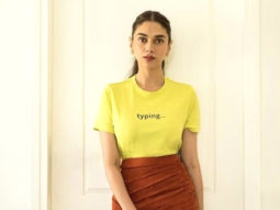 Aditi Rao Hydari shows how to colour block with basic t-shirt and quirky chic skirt