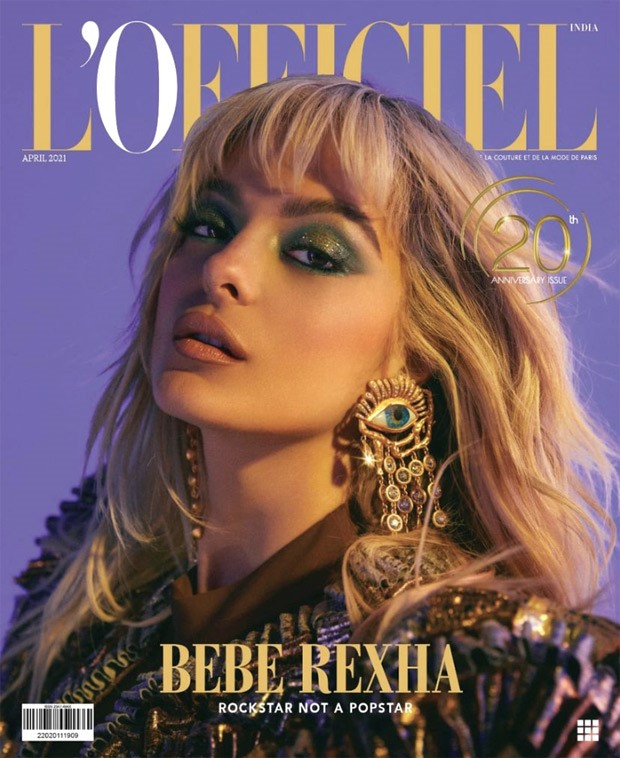 Bebe Rexha goes all glam on the cover of L'Officiel India's April 2021 collector’s edition