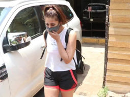 Dhvani Bhanushali spotted at gym in Santacruz
