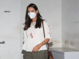 Dia Mirza spotted outside the salon in Bandra