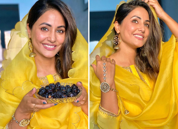 Hina Khan is a ray of sunshine in yellow as she extends wishes on Ramadan Kareem