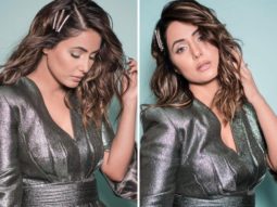Hina Khan is all about glam in metallic co-ord set